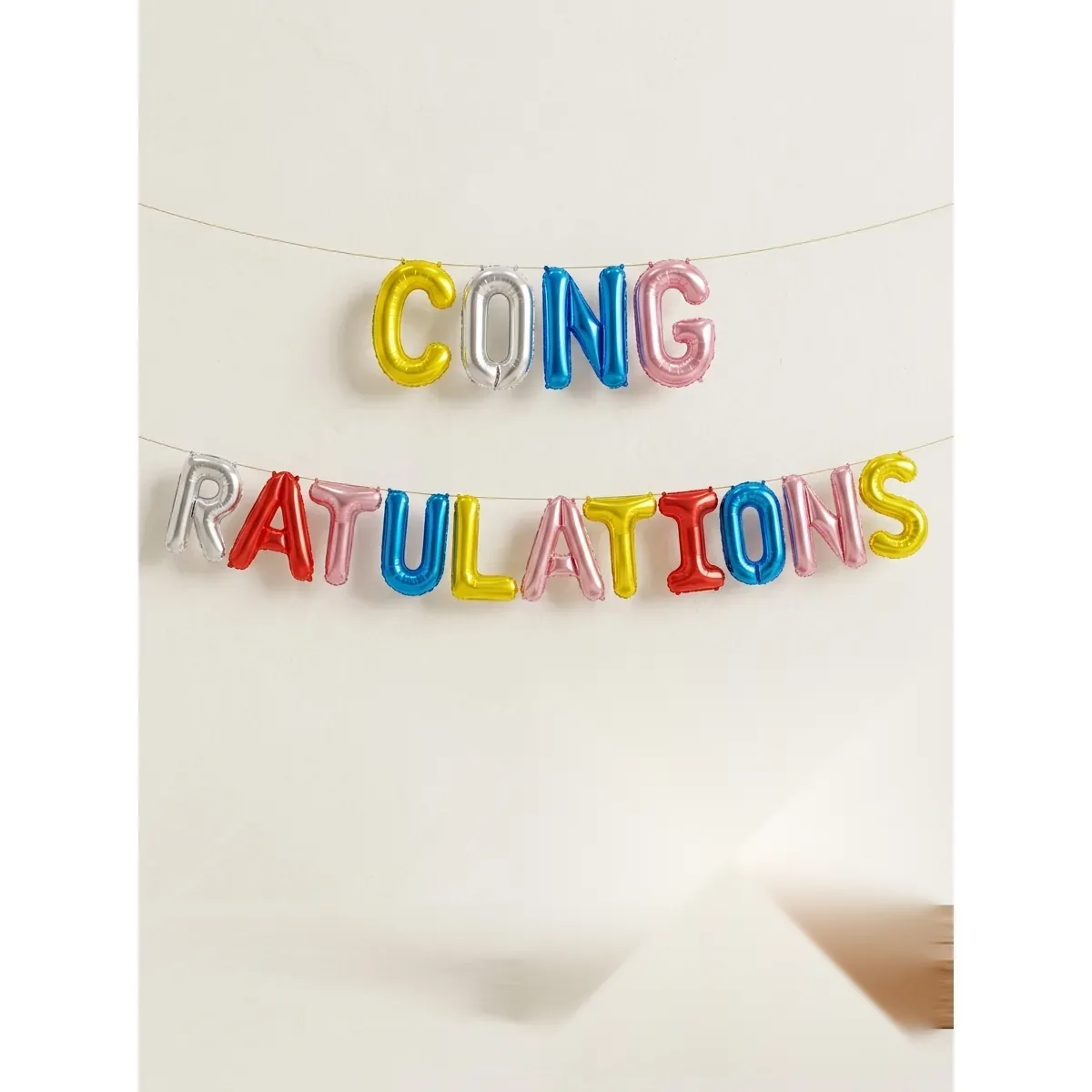 Congratulations Foil Balloon Banner