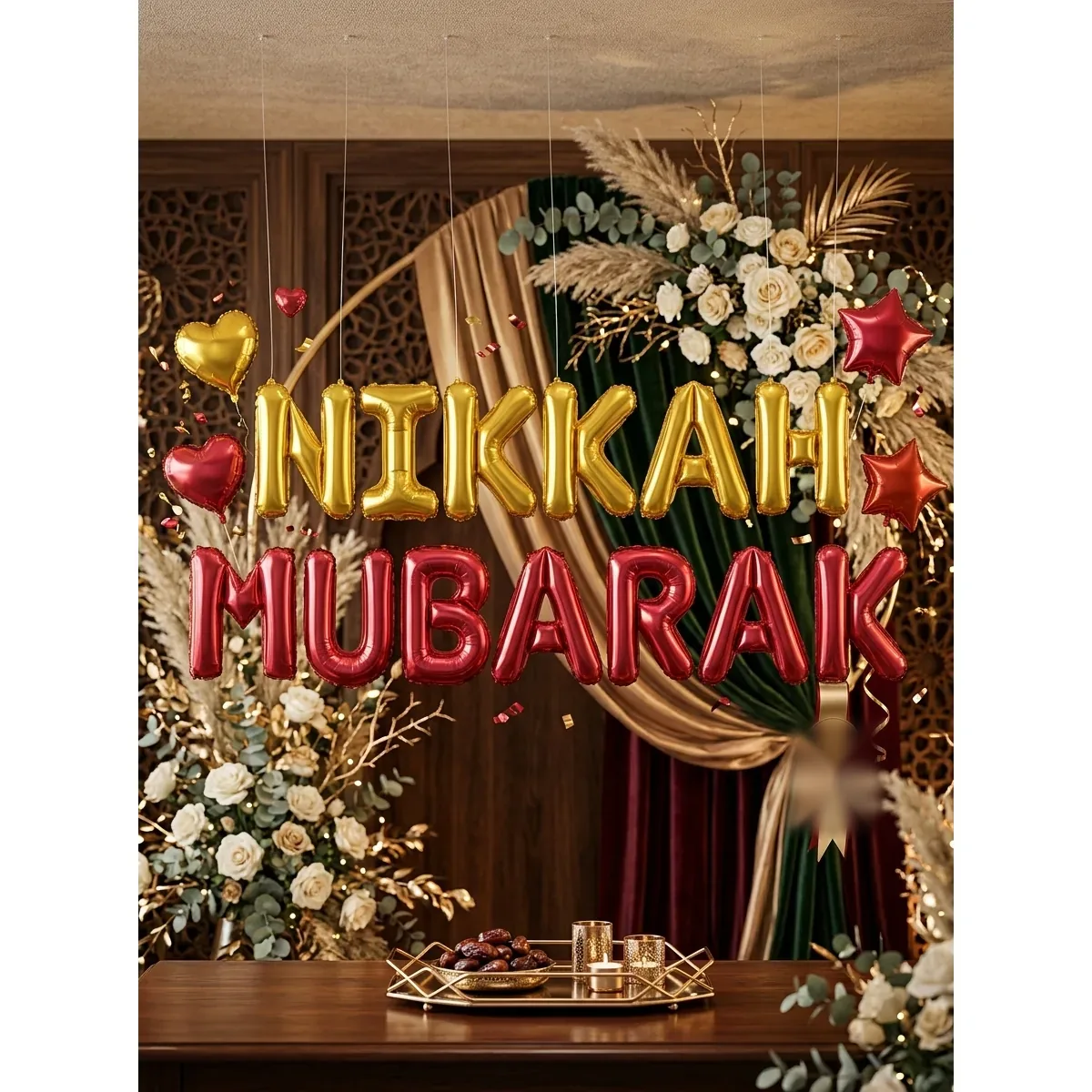 Nikkah Foil Balloon Banner