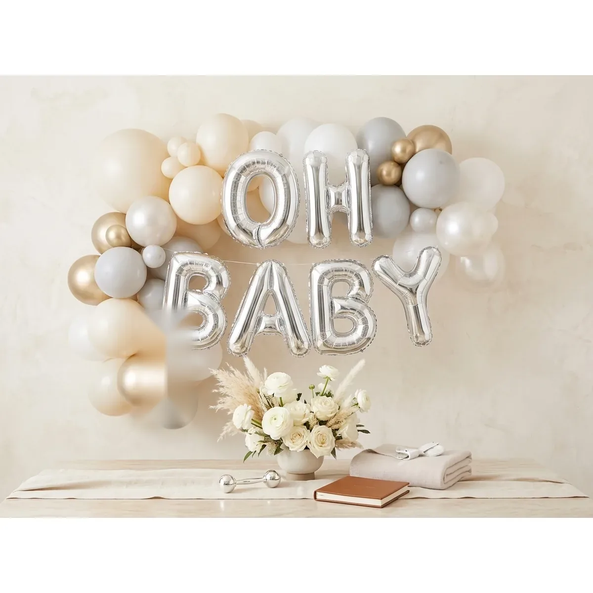 Oh Baby Foil Balloon Banner