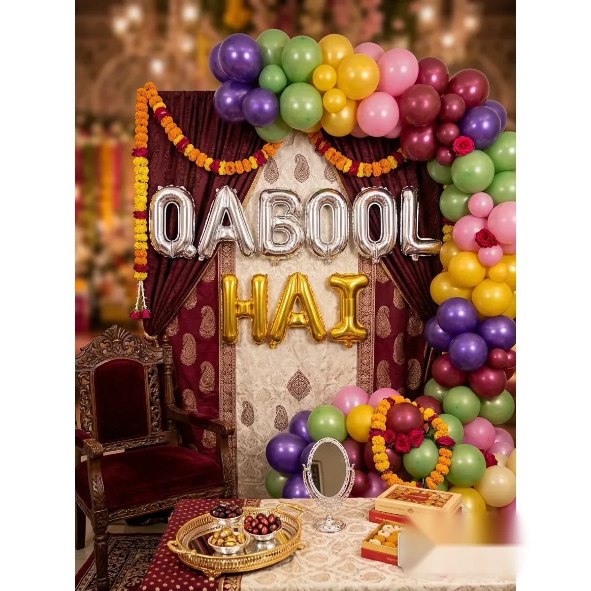 Qabool Hai Foil Balloon Banner