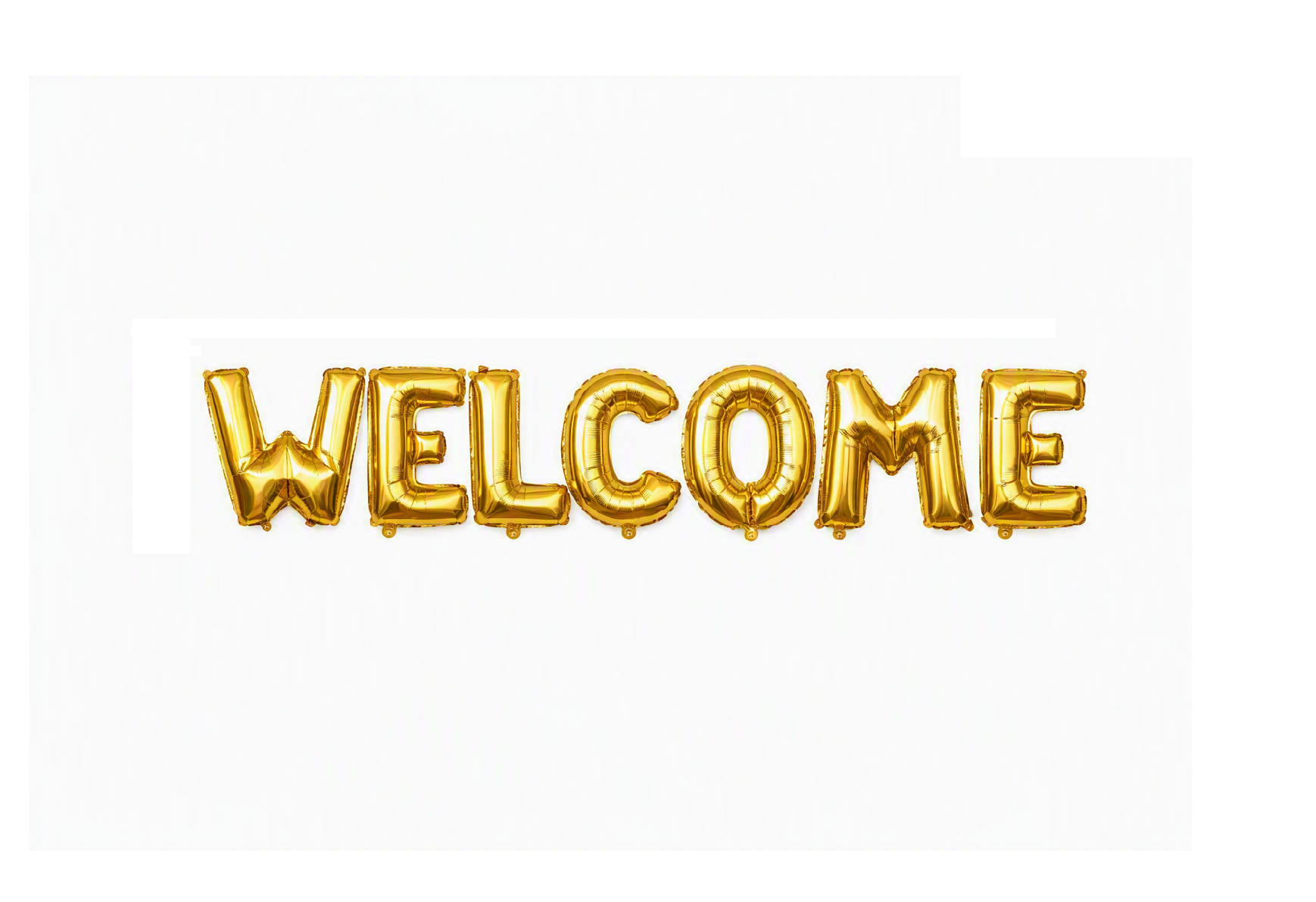 Golden WELCOME Foil Balloon 17"